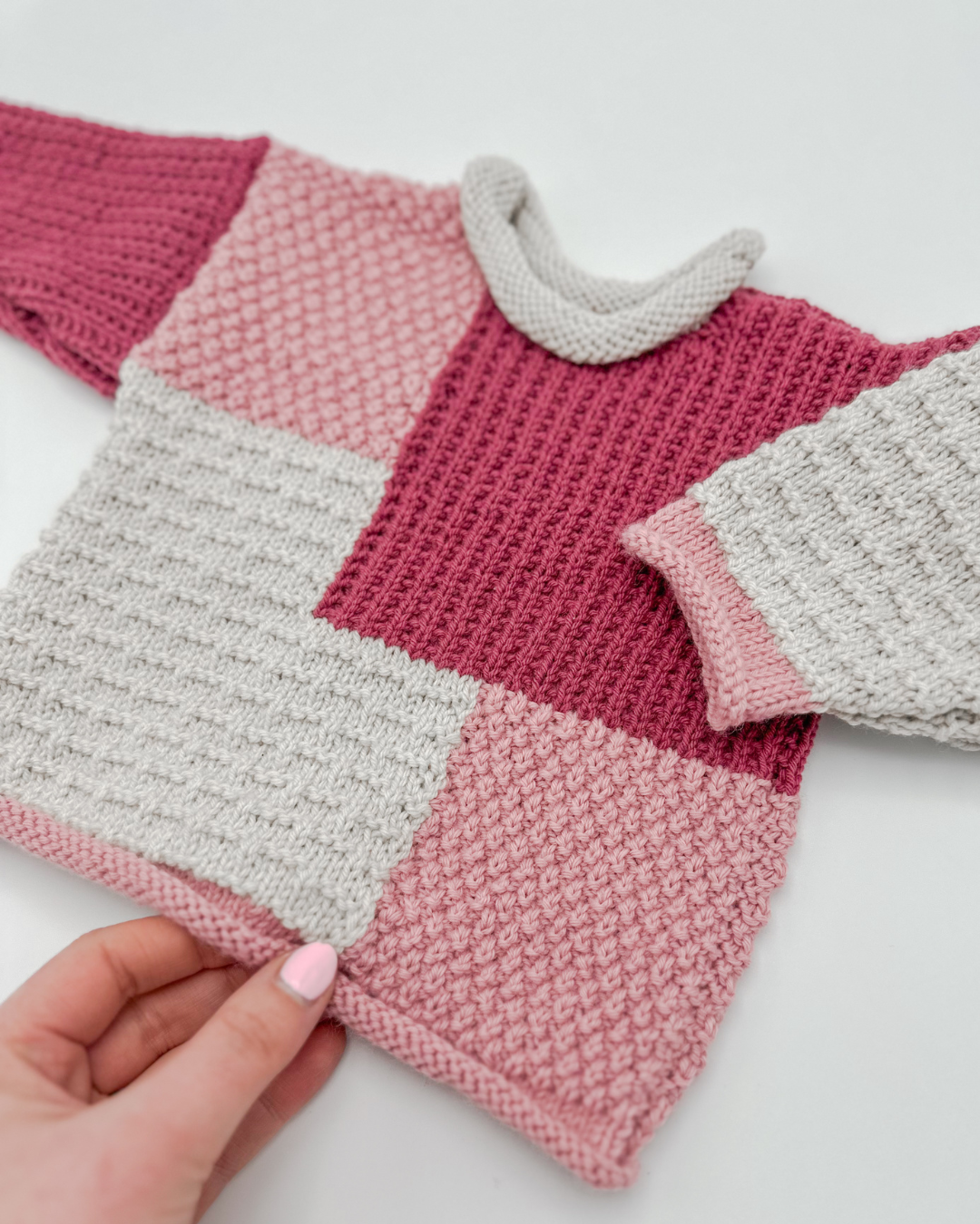 The Patchwork Jumper - Pink.