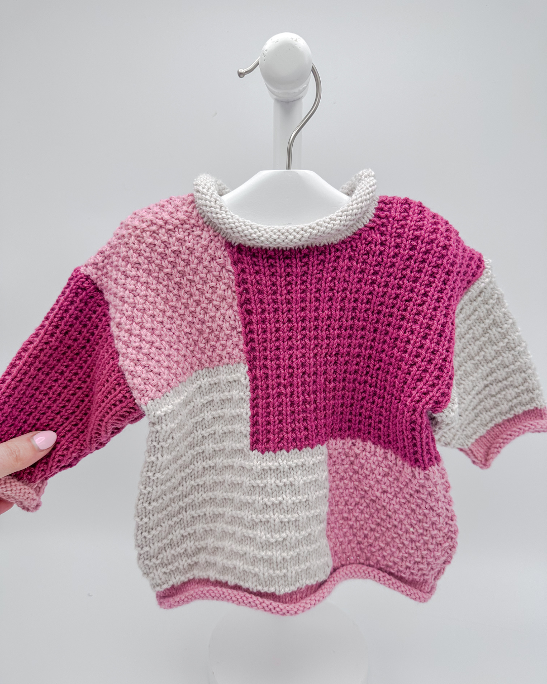 The Patchwork Jumper - Pink.